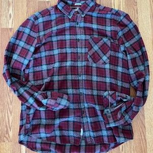 (2 COLORS) Denim&Flower Flannels Red/Green XL